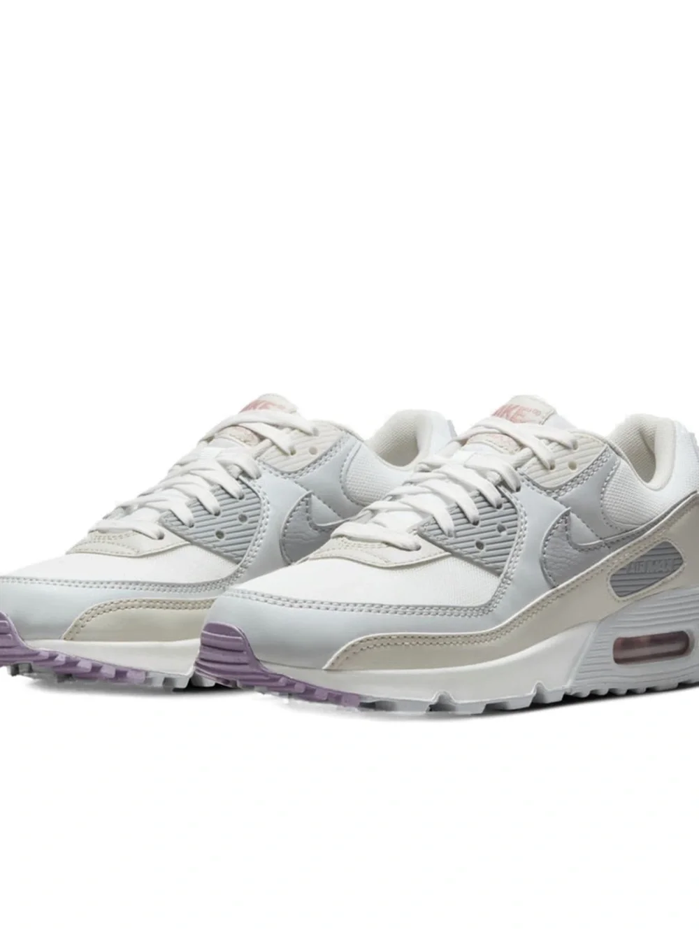 Nike Air Max 90 Womens White Light Gray Blush